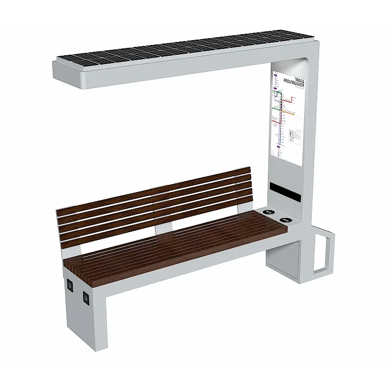 Smart solar bench