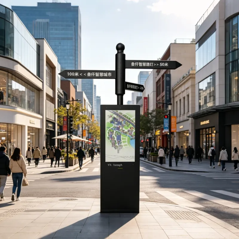 Intelligent rotating wayfinding sign