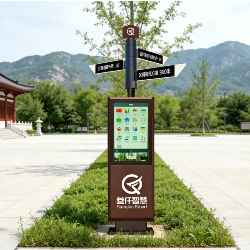 Intelligent rotating wayfinding sign
